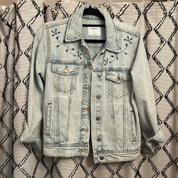 NWOT Old Navy cutout detail denim jacket - Picture 1 of 6